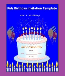 Free Birthday Invitation | Free Word Templates