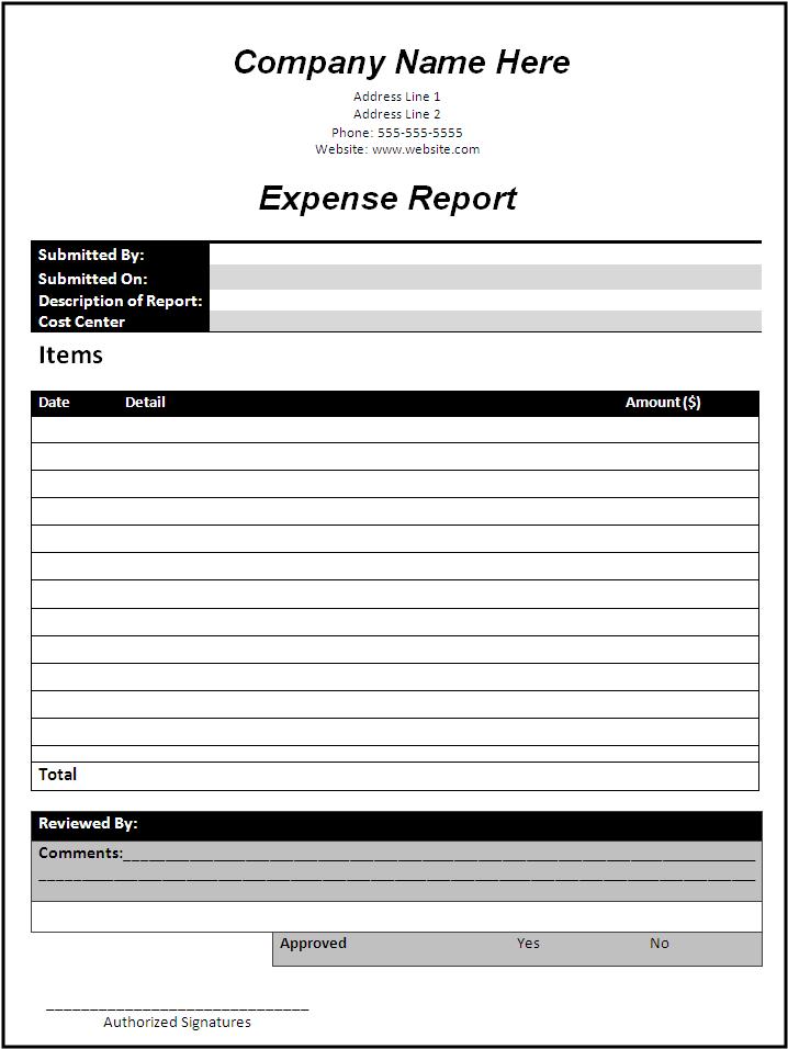 Sample Business Report | Free Word's Templates