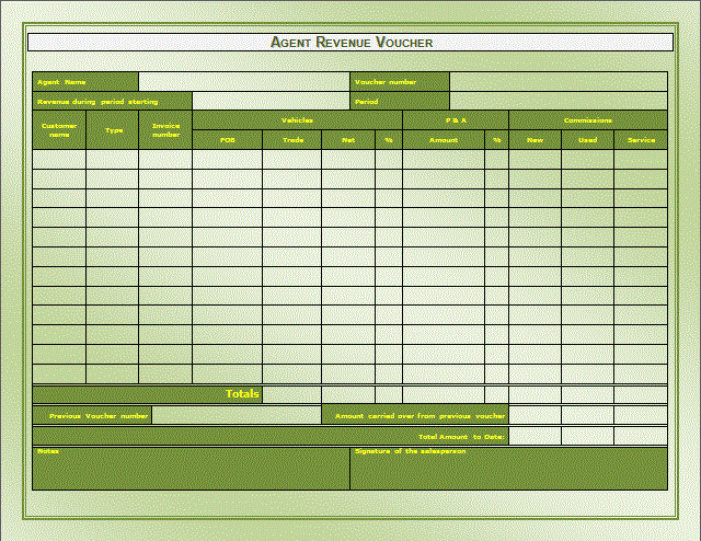 Voucher Templates | Free Word's Templates
