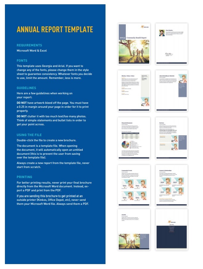 Annual Report Template | Free Word Templates