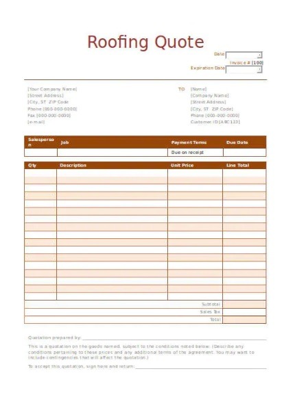 Blank Invoice Template