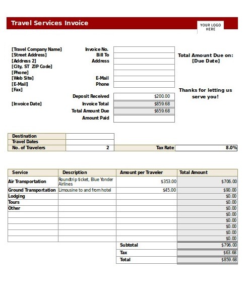 Blank Invoice Template