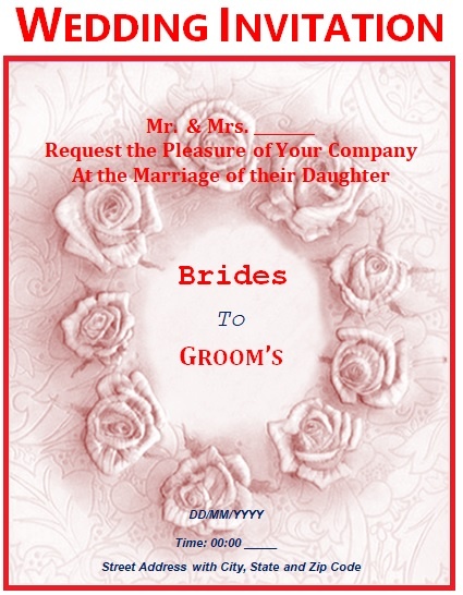 Wedding Card Template