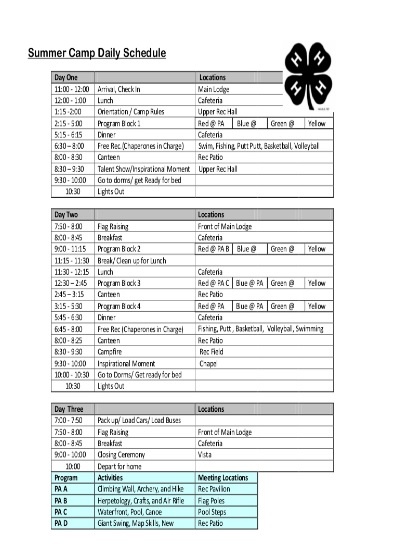 Daily Schedule Template Free Word Templates