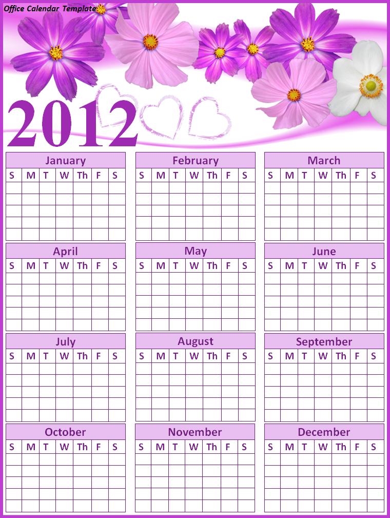 Calendar Templates Free Word Templates