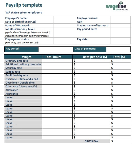 Payslip Form