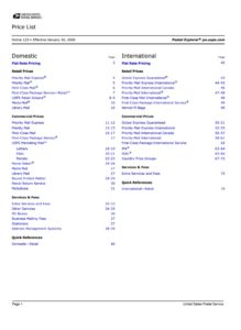 Price List Template | Free Word Templates