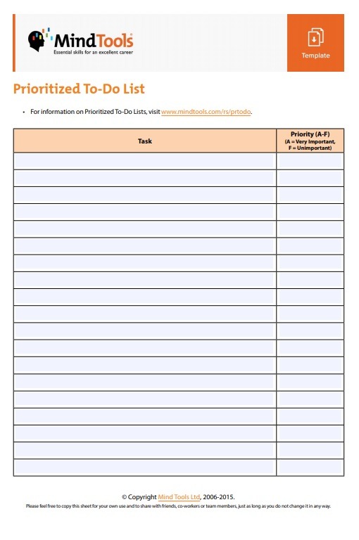 To Do List Template