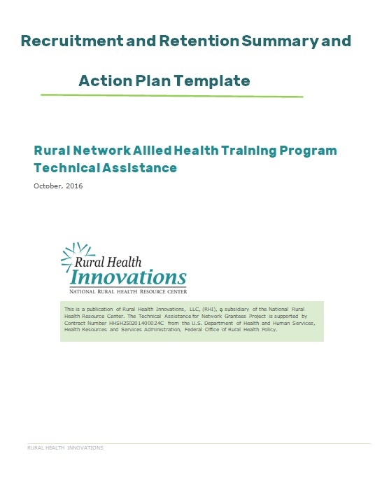 Recruitment And Retention Plan Template