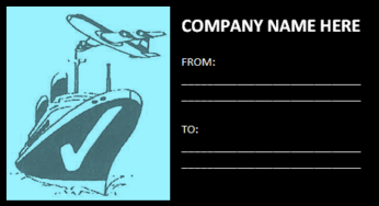 Shipping Label Template