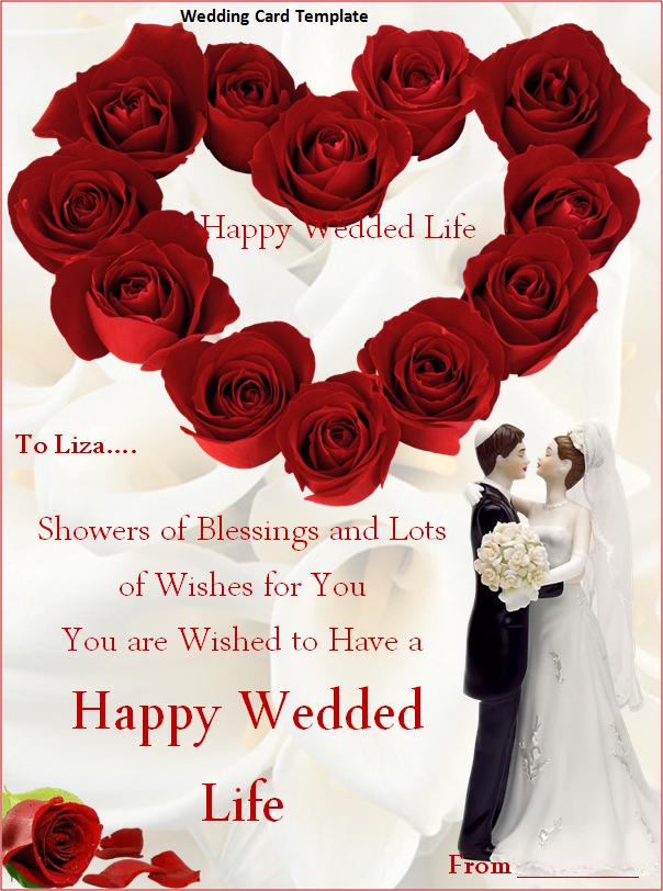 Wedding Card Template | Free Word Templates