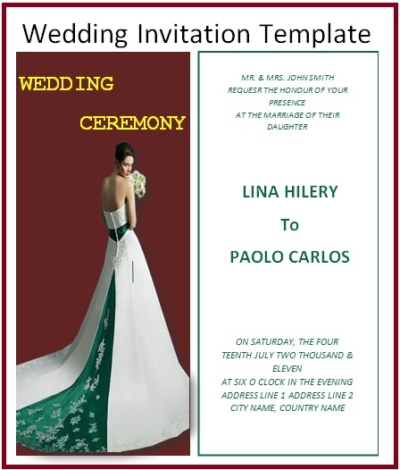 Wedding Invitation Template