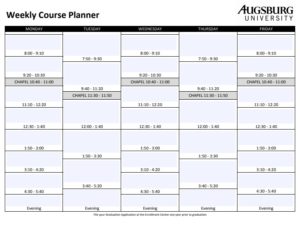 Weekly Planner Template | Free Word Templates