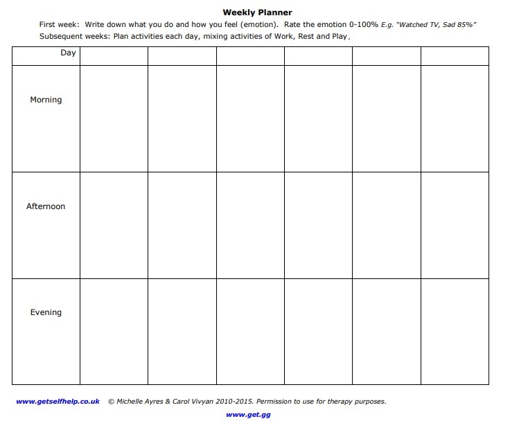 weekly planner template