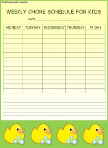Weekly Schedule Template | Free Word Templates
