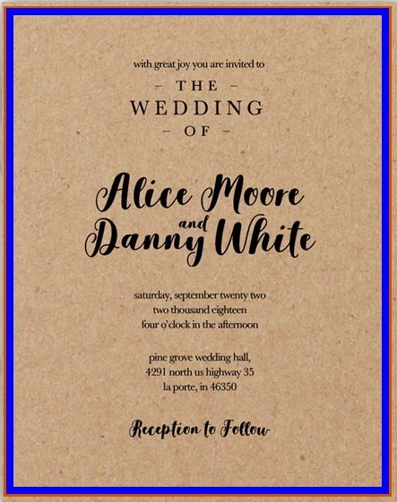 Wedding Card Template