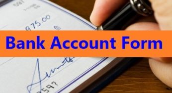 Bank Account Form Samples