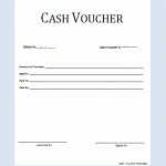 Cash Voucher Format Free Word Templates