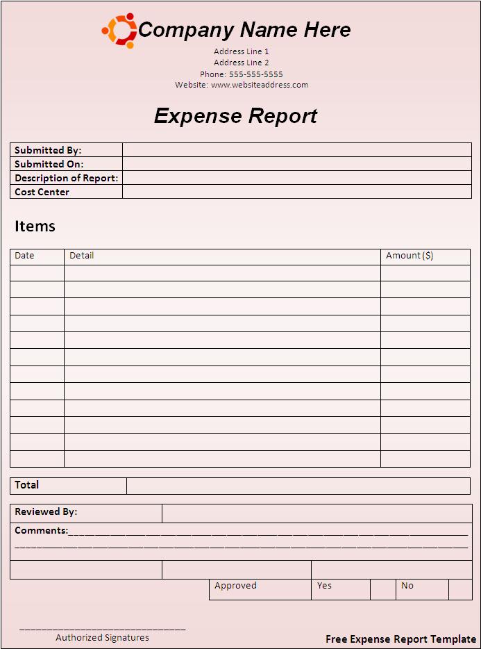 printable-expense-report-free-word-templates
