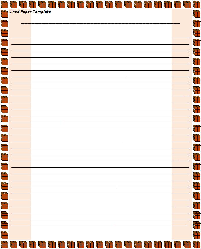 Free Printable Lined Template