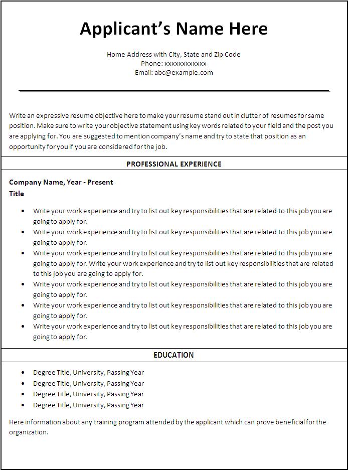 nursing resume example free word templates