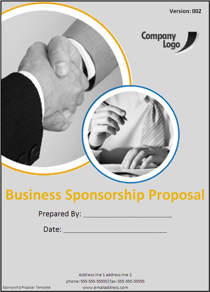 sponsorship proposal template