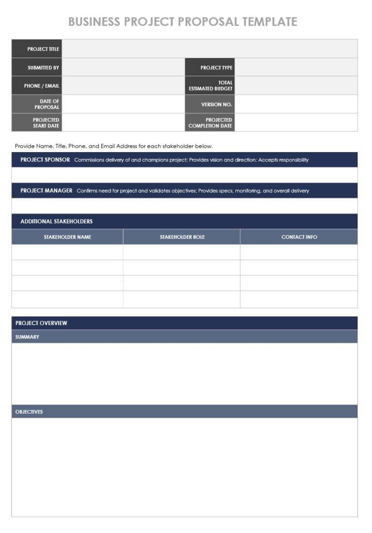 Project Proposal Template | Free Word Templates