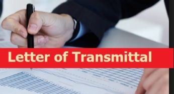 Letter of Transmittal Template