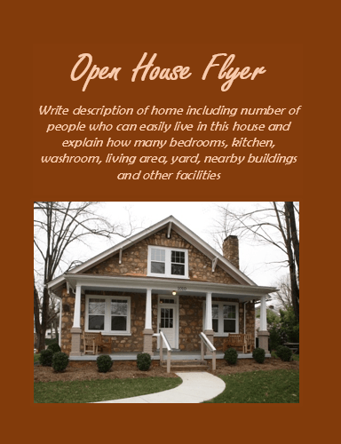 open house flyer template