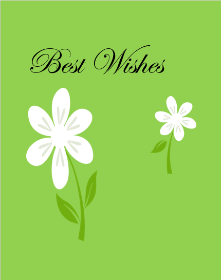Best Wishes Card Printable Free
