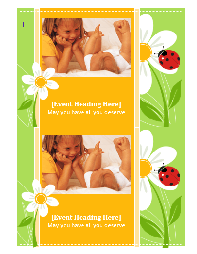 greeting card template