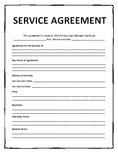 Service Agreement Template