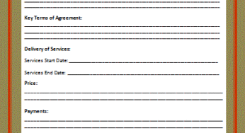 Project Construction Contract Template
