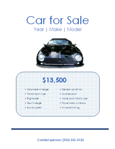 Car Sales Flyer Template