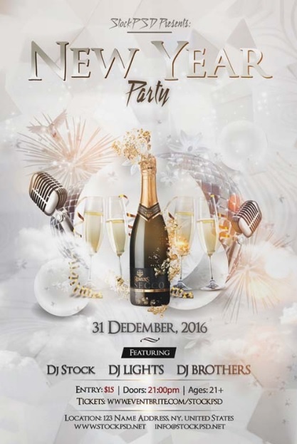 New Year Flyer Template