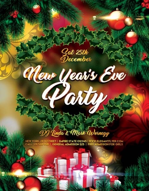 New Year Flyer Template