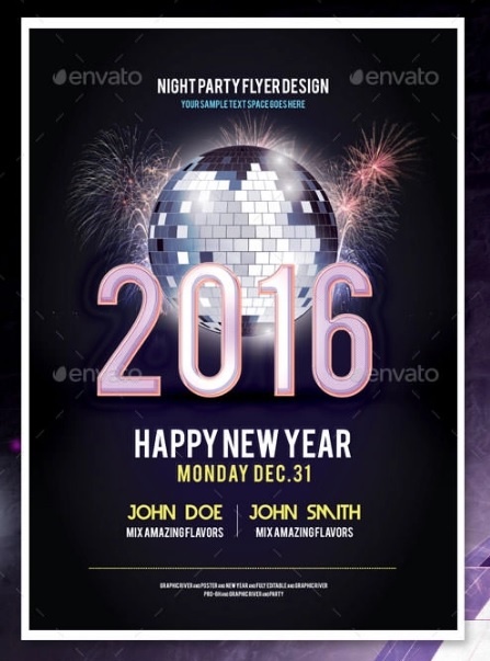 New Year Flyer Template