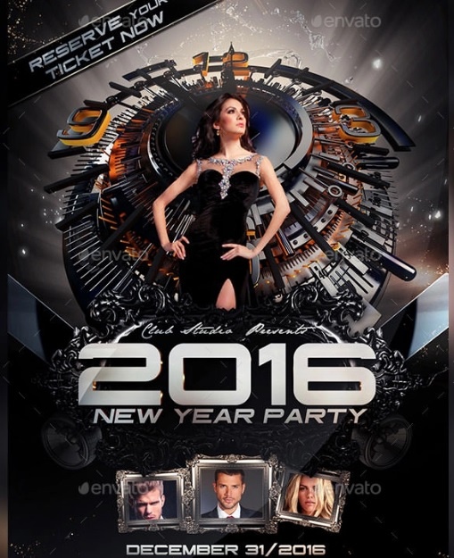 New Year Flyer Template