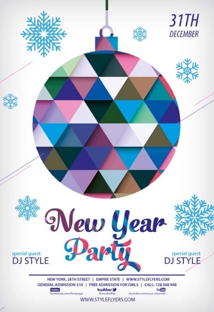 New Year Flyer Template