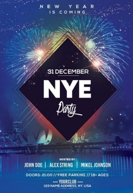 New Year Flyer Template