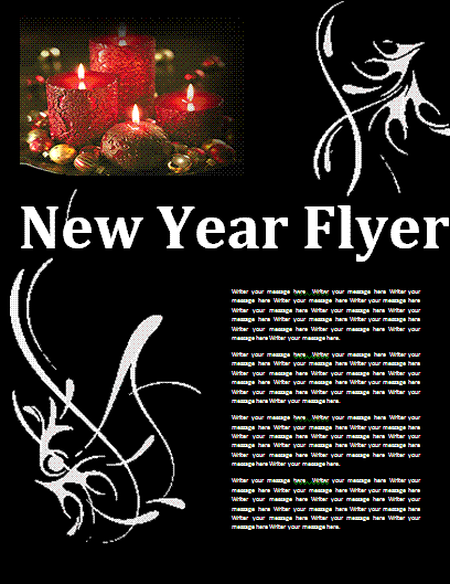 New Year Flyer Template