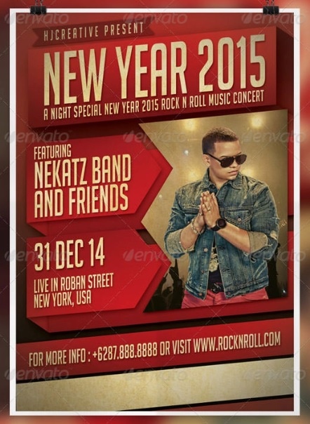 New Year Flyer Template