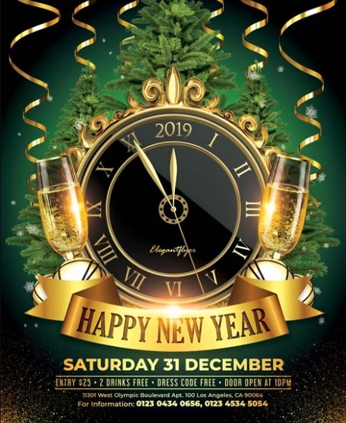 New Year Flyer Template