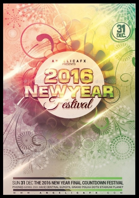 New Year Flyer Template