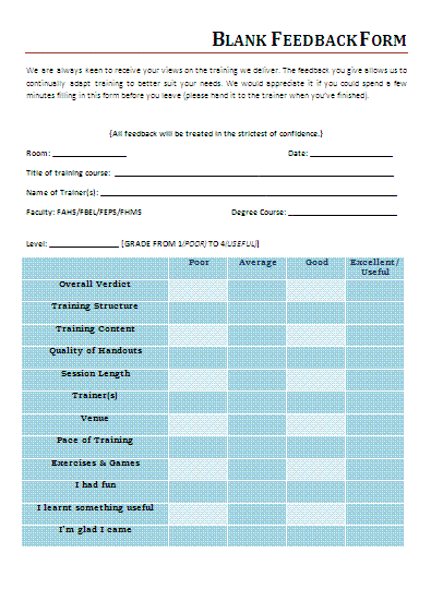 Customer Feedback Form Template from www.wordstemplates.org