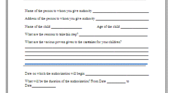 Release Authorization Form