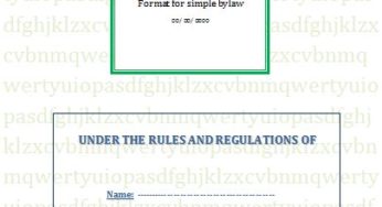 Free Bylaws Template