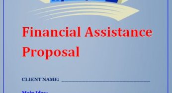 Financial Assistance Proposal Template