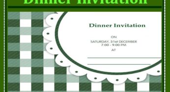 Dinner Invitation Template