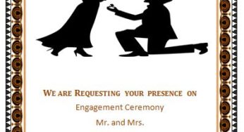 Engagement Ceremony Invitation Template